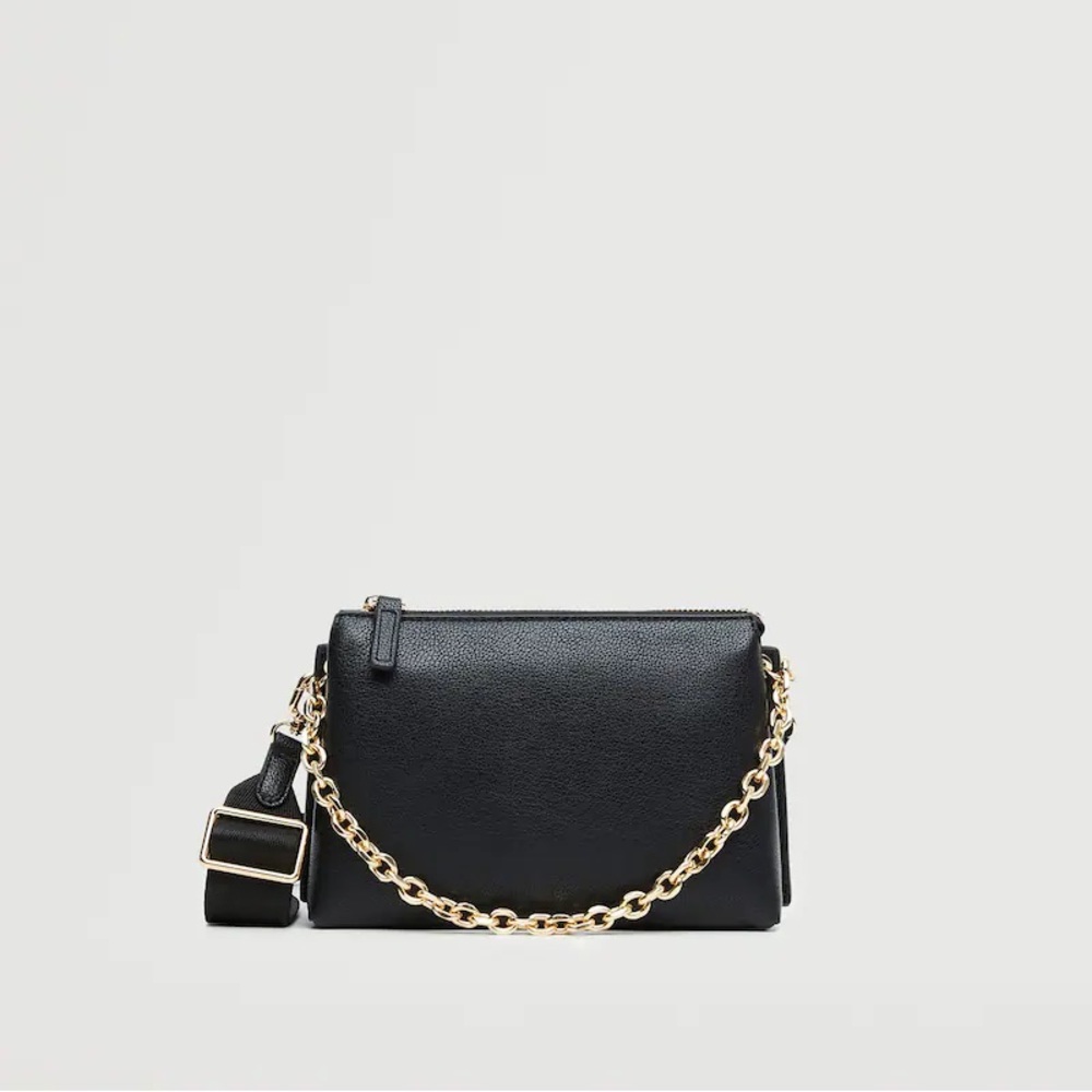Mango Cross Body Bag with adjustable strap- Mango Purse- Black Purse - Picture 4 of 7